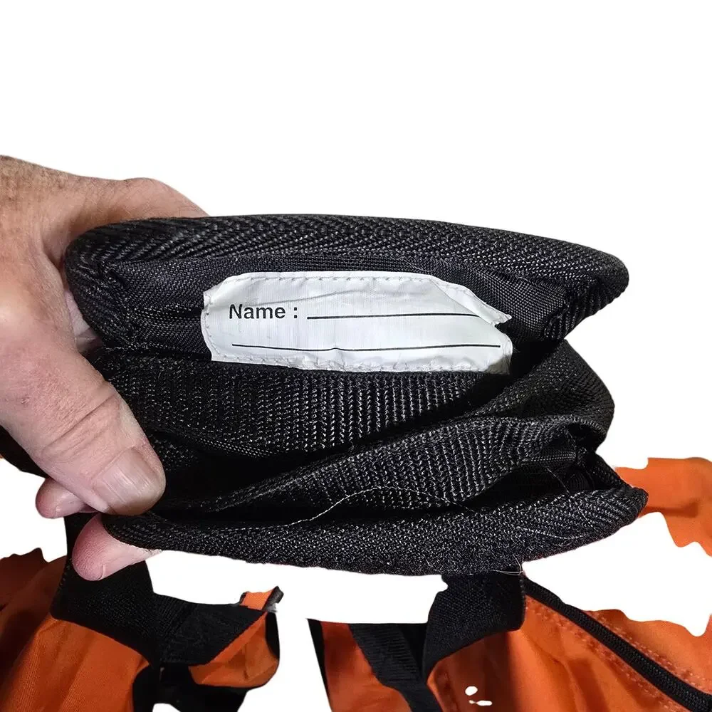 Nike Swoosh Gym Travel Duffle Bag Multiple Compartments Adjustable Strap Orange